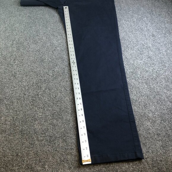 Roundtree Yorke Chino Pants Mens 40x36 Navy Blue Straight Fit Stretch Tallman - Picture 10 of 14